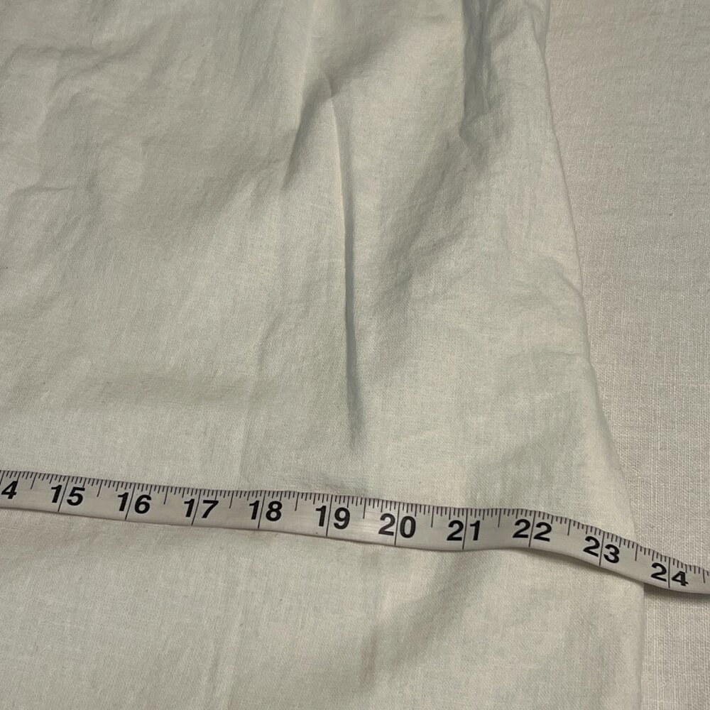 Abercrombie & Fitch Women's A-Line Dress White Linen Sleeveless Size M Pockets - Picture 8 of 10